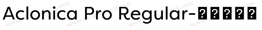 Aclonica Pro Regular字体转换